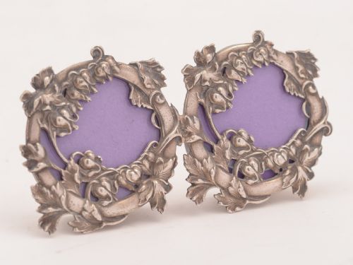 European Silver Double Photo Frame Circa 1970