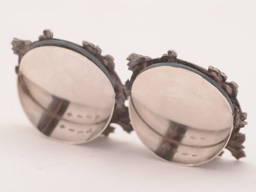 European Silver Double Photo Frame Circa 1970