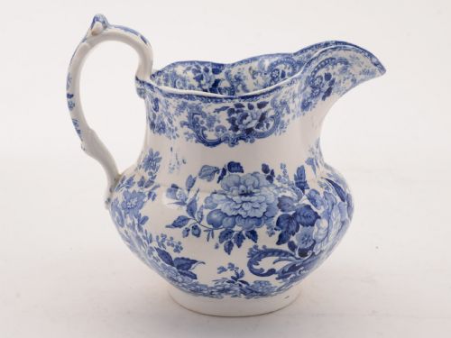 Claremont Pattern Blue and White Jug Circa 1880