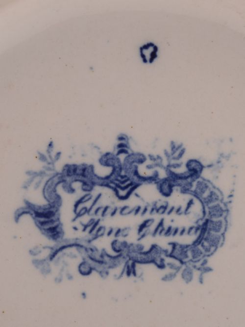 Claremont Pattern Blue and White Jug Circa 1880