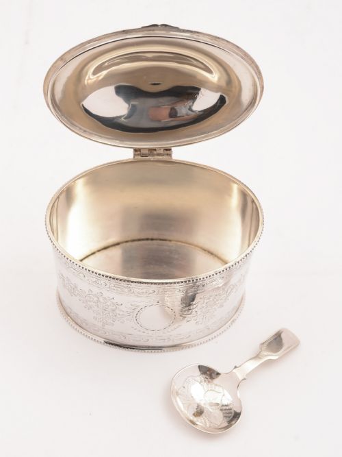 Victorian Silver Plated Tea Caddy Circa 1880