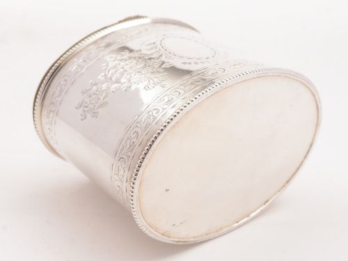 Victorian Silver Plated Tea Caddy Circa 1880