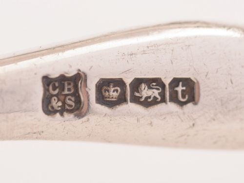 Pair of Silver Salad Servers Sheffield 1936