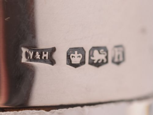 Silver Topped Cut Glass Decanter Sheffield 1925