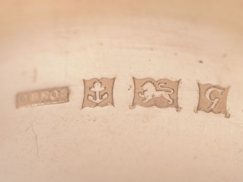 Set of 6 Vintage Silver Napkin Rings Numbered 1-6