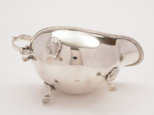 Vintage Silver Sauce Boat Birmingham 1968