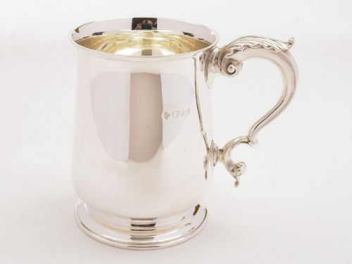 Edwardian Silver Tankard London 1908