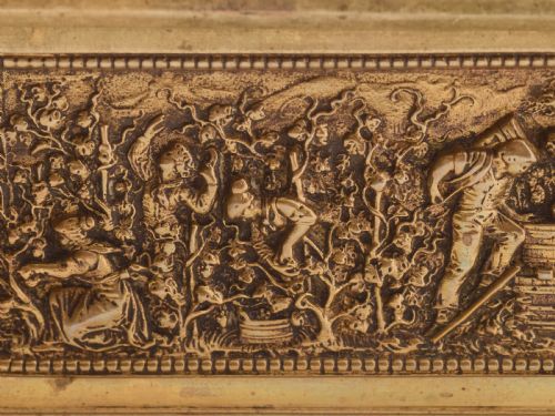 French Cast Brass Jewellery Casket Circa 1880