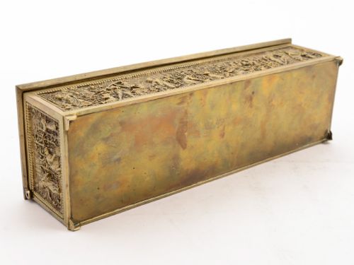 French Cast Brass Jewellery Casket Circa 1880