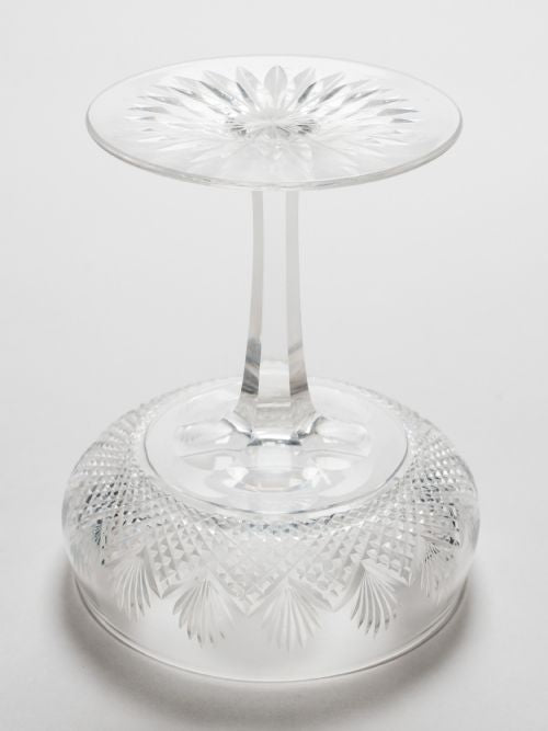 Set of 6 English Cut Glass Champagnes Circa 1920