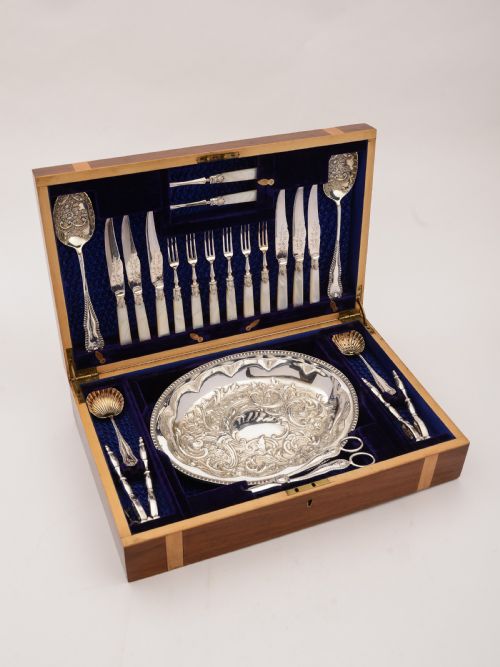 Edwardian Cased Dessert Service Circa 1905