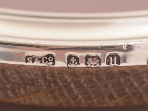 Silver and Oak Small Photo Frame Birmingham 1919