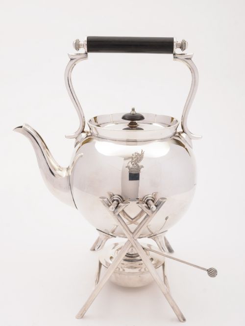 Edwardian Large Tea Kettle on Stand Circa 1905