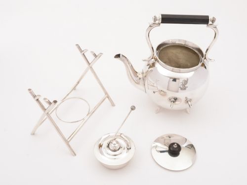 Edwardian Large Tea Kettle on Stand Circa 1905