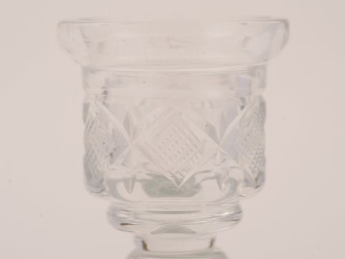 Pair of Cut Glass Candlesticks Circa 1920