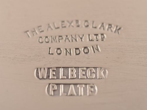 Edwardian Oval Silver Plated Gallery Tray Circa 1905