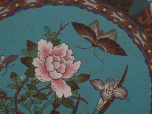Japanese Cloisonne Plate Circa 1900