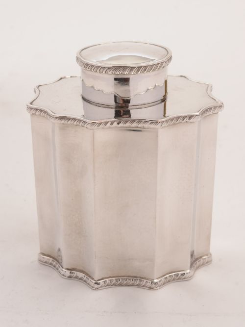 Edwardian Silver Plated Tea Caddy Circa 1905