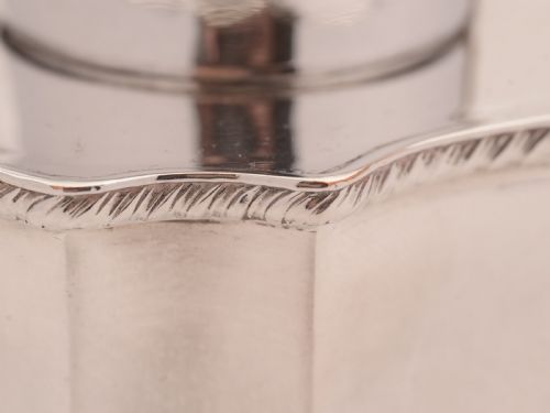 Edwardian Silver Plated Tea Caddy Circa 1905