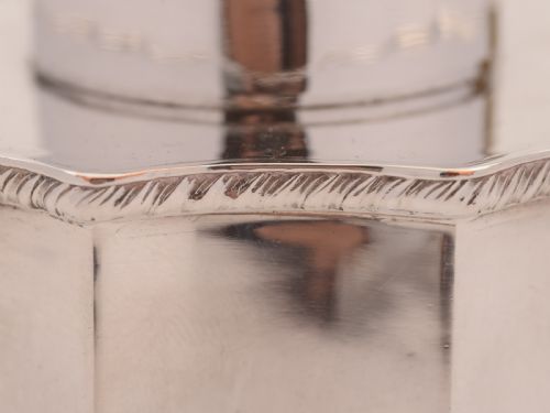 Edwardian Silver Plated Tea Caddy Circa 1905