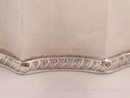 Edwardian Silver Plated Tea Caddy Circa 1905