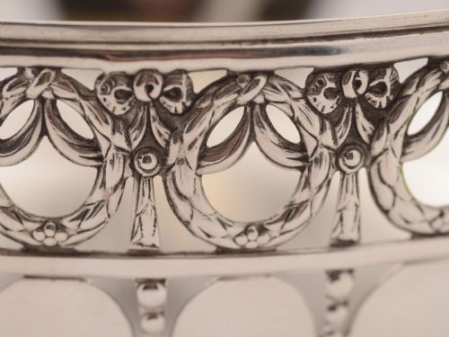 Edwardian Glass Lined Basket Circa 1905