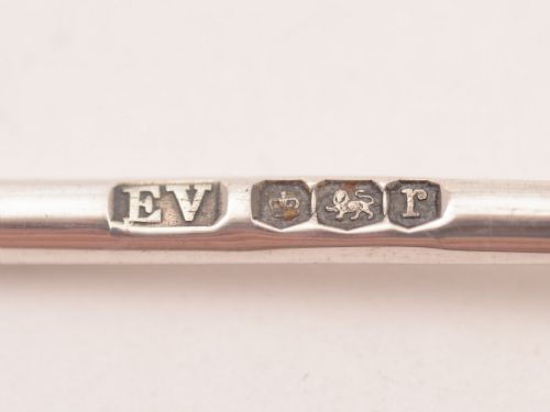 Cased Matched Set of 14 Silver Hors d'oeuvres Forks Sheffield