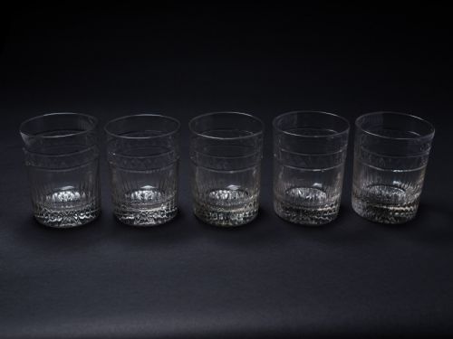 Set of 5 Georgian Whiskey Tumblers Circa 1820