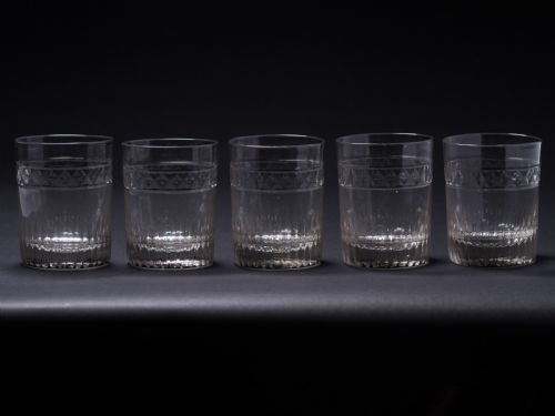 Set of 5 Georgian Whiskey Tumblers Circa 1820