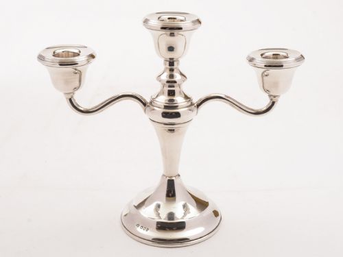 Edwardian Silver Candelabra London 1903