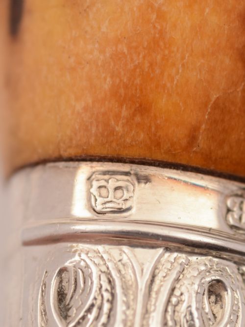 Cased Victorian Antler Handled Fish Servers 1883