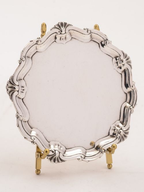 Small Silver Salver London 1920