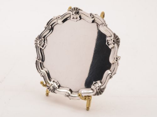 Small Silver Salver London 1920