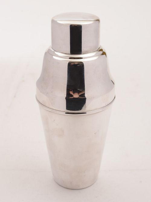 Art Deco Silver Plated Cocktail Shaker Circa 1930