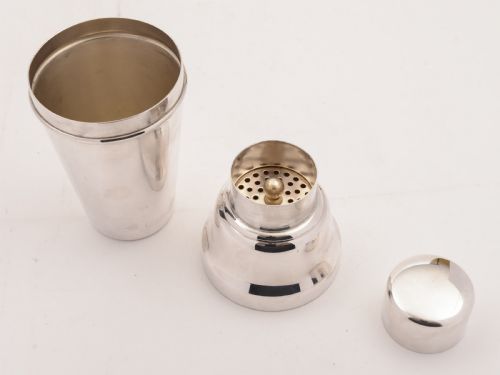 Art Deco Silver Plated Cocktail Shaker Circa 1930