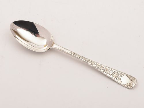 Cased Silver Christening Spoon London 1889