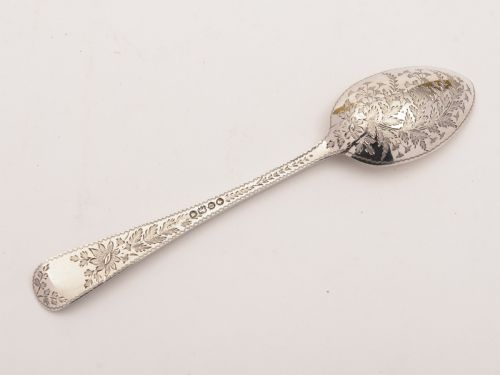 Cased Silver Christening Spoon London 1889