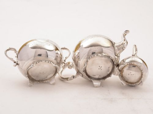 Victorian Silver Plated Tea Set Circa 1880