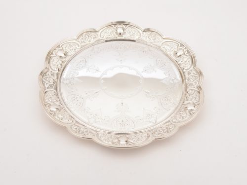 Victorian Silver Plated Salver/Tray Circa 1890