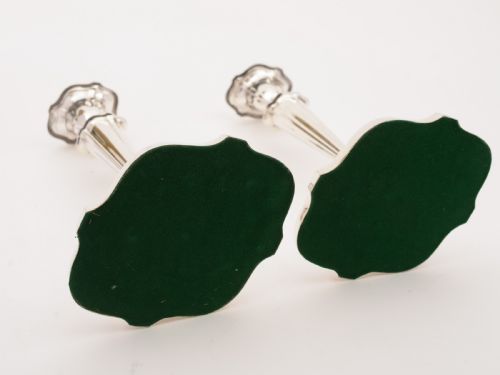 A Good Pair of Silver Plated Candlesticks Circa 1905