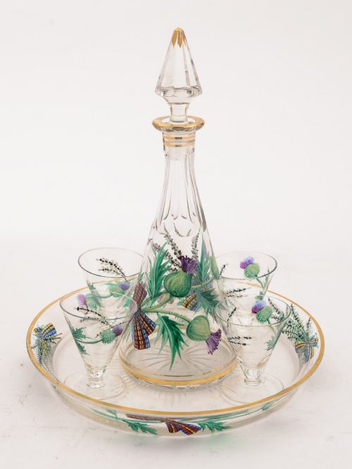 Wonderful Scottish Liqueur Set Circa 1900