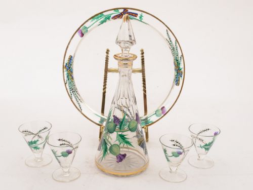 Wonderful Scottish Liqueur Set Circa 1900