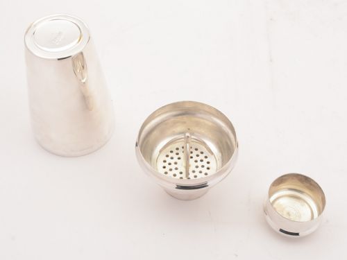 Good Art Deco Silver Plated Cocktail Shaker Circa 1930