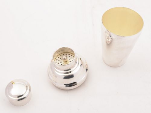 Good Art Deco Silver Plated Cocktail Shaker Circa 1930