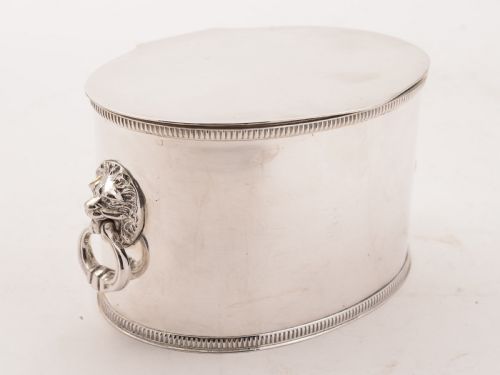 Superb Silver Plated Biscuit Box Circa 1920