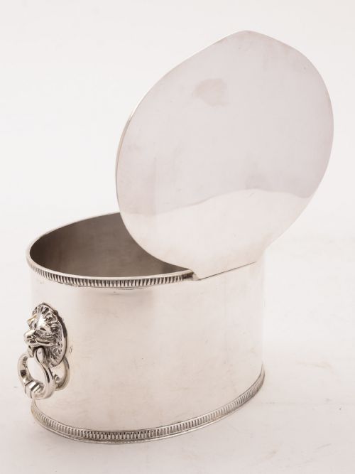 Superb Silver Plated Biscuit Box Circa 1920