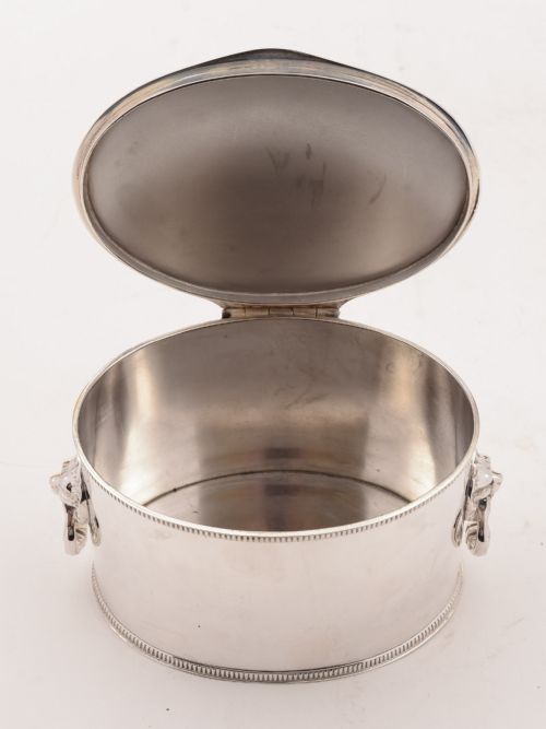 Superb Silver Plated Biscuit Box Circa 1920