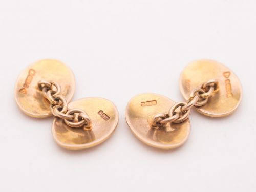 9kt Gold Cufflinks Chester 1912