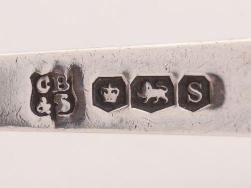 Beautiful Art Deco Silver and Enamel Spoons Sheffield 1935