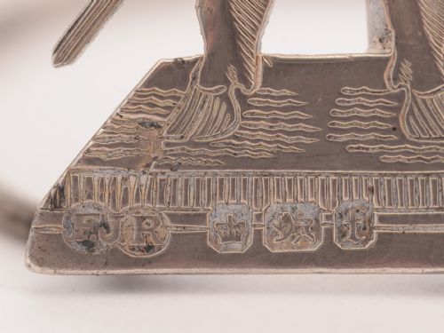 Unusual Pair of Victorian Silver Menu Holders Sheffield 1898